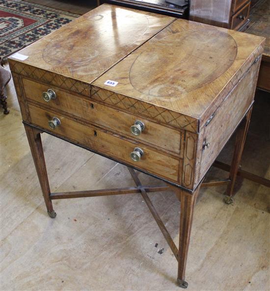 George III banded writing table